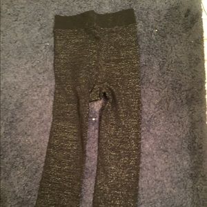 Sparkly footless tights